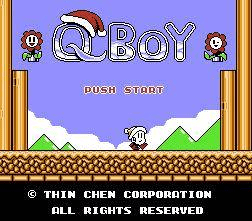 Q-boy (Homebrew) — Title screen